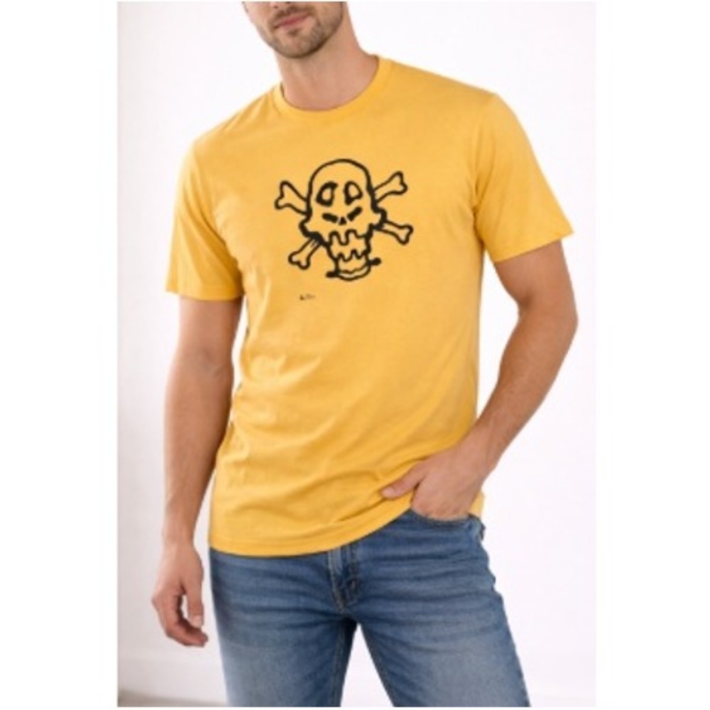 Icecream Men's‎ Warm Apricot Splat Short Sleeves Graphic T-Shirt Size M NWT